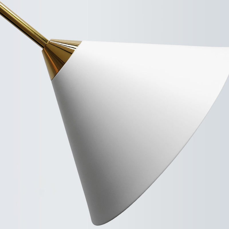 Pendante de style moderne Light Metal 1 lumière suspendue Lumière en blanc pour le chevet