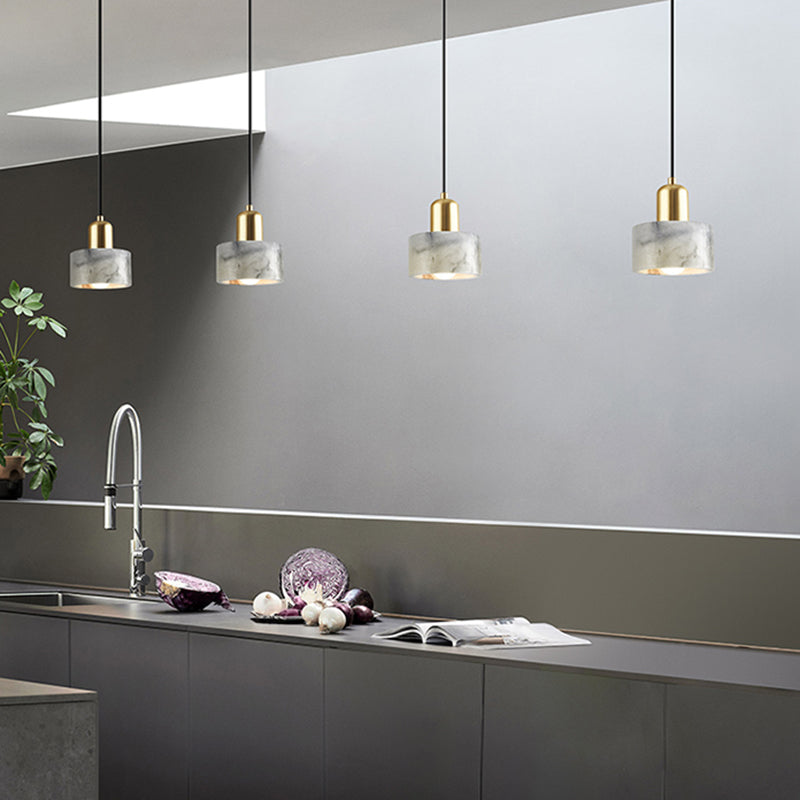 1 Licht anheizt Beleuchtung moderner Stilzylinderform Steinhängerlampe