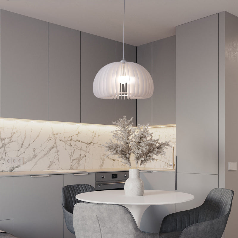 Style moderne Creative Hanging Lamp Acrylique 1 Light Pumpkin Shape Pendante Pendante for Corridor