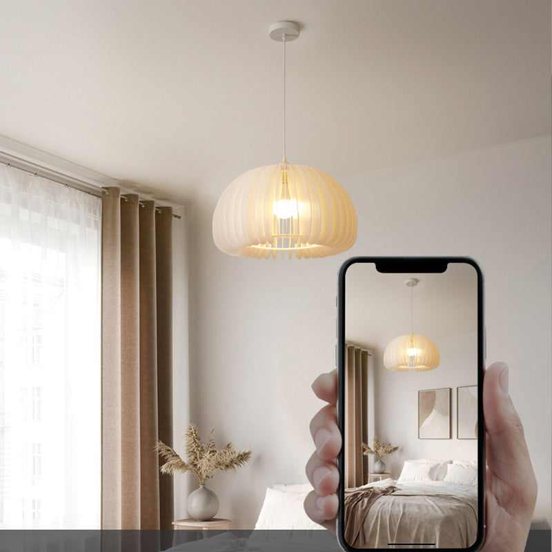 Style moderne Creative Hanging Lamp Acrylique 1 Light Pumpkin Shape Pendante Pendante for Corridor