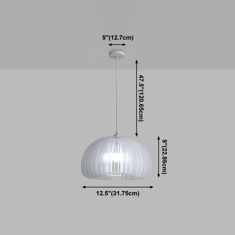 Style moderne Creative Hanging Lamp Acrylique 1 Light Pumpkin Shape Pendante Pendante for Corridor