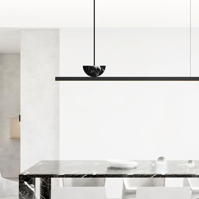 Nordic Modern Island Light Küche Esszimmer LED -Streifen Kronleuchter Leuchte