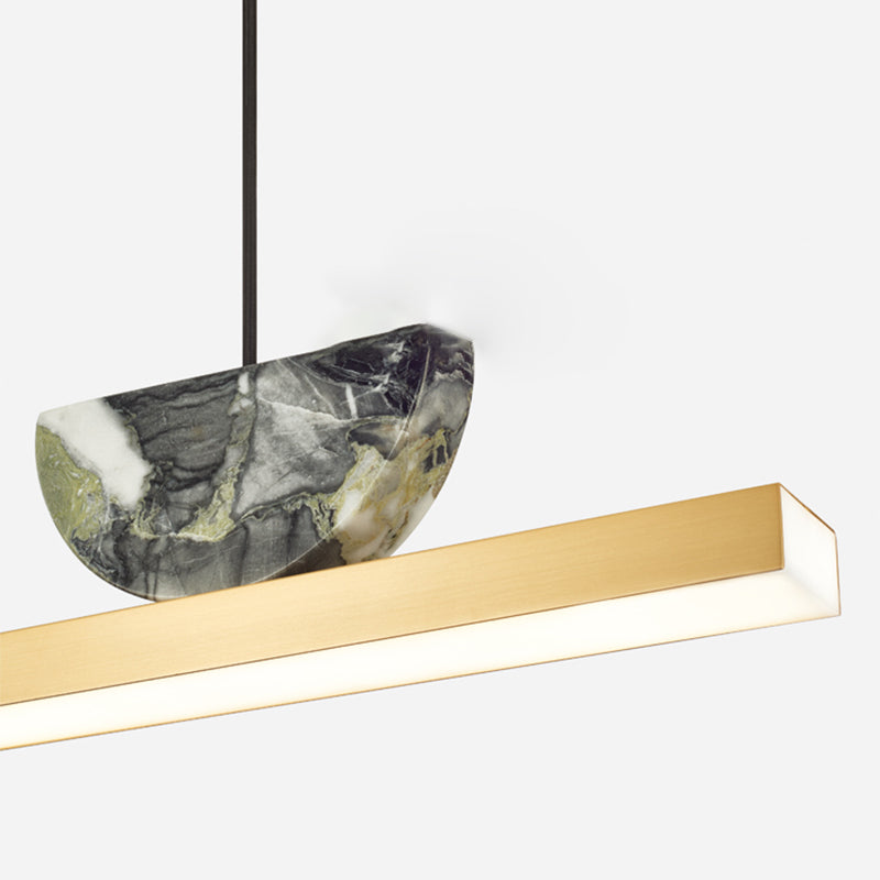 Nordic Modern Island Light Küche Esszimmer LED -Streifen Kronleuchter Leuchte