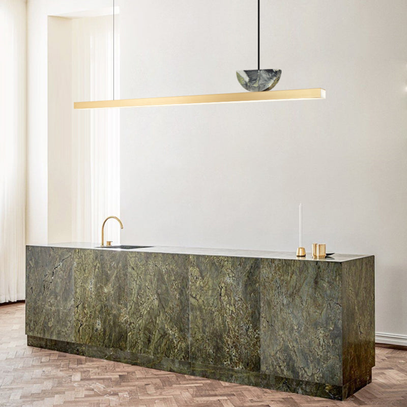 Nordic Modern Island Light Küche Esszimmer LED -Streifen Kronleuchter Leuchte