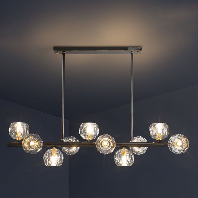 Nordic Dining Island Light Kitchen Crystal Ceiling Hanging Light Fixture