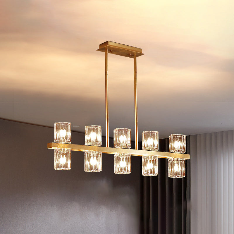 Cocina de luz nórdica de la isla de la isla simple lámpara colgante de techo