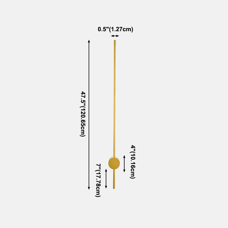 Moderner Stil Metallic Linear Wall Light kreative Beleuchtung für Wohnzimmer Wohnzimmer