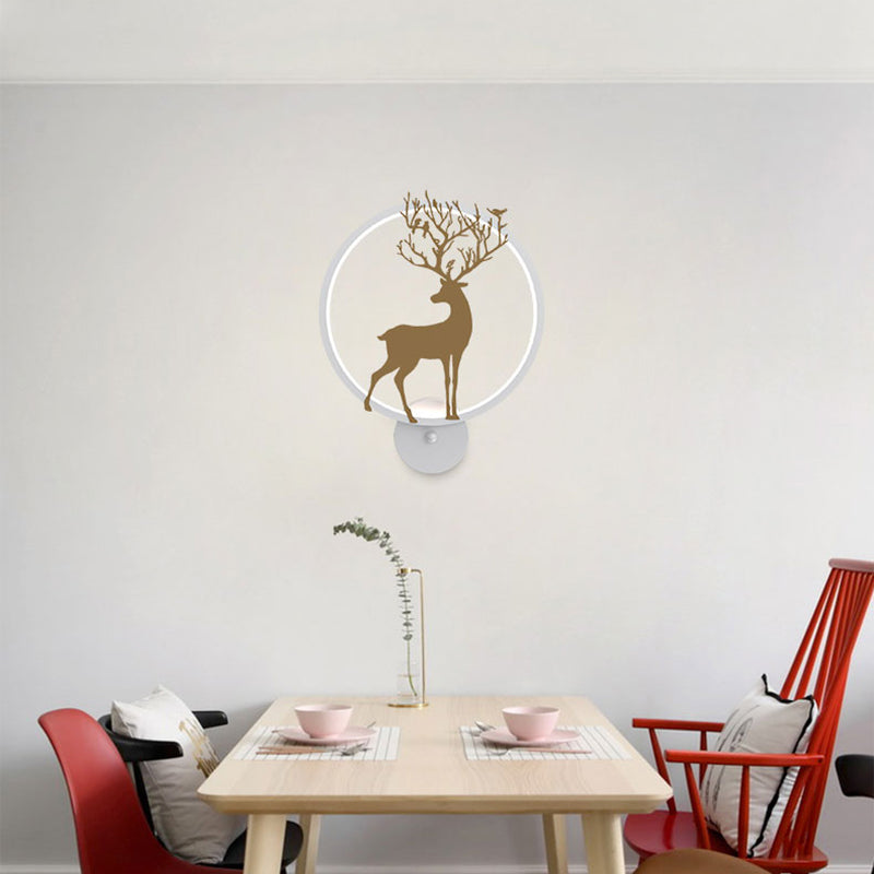 Modernist Wall Sconce LED Minimalism Deer Wall Mounted Light for Dining Room