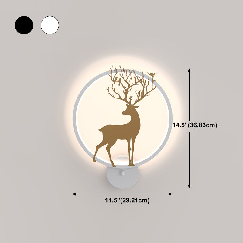 Modernist Wall Sconce LED Minimalism Deer Wall Mounted Light for Dining Room