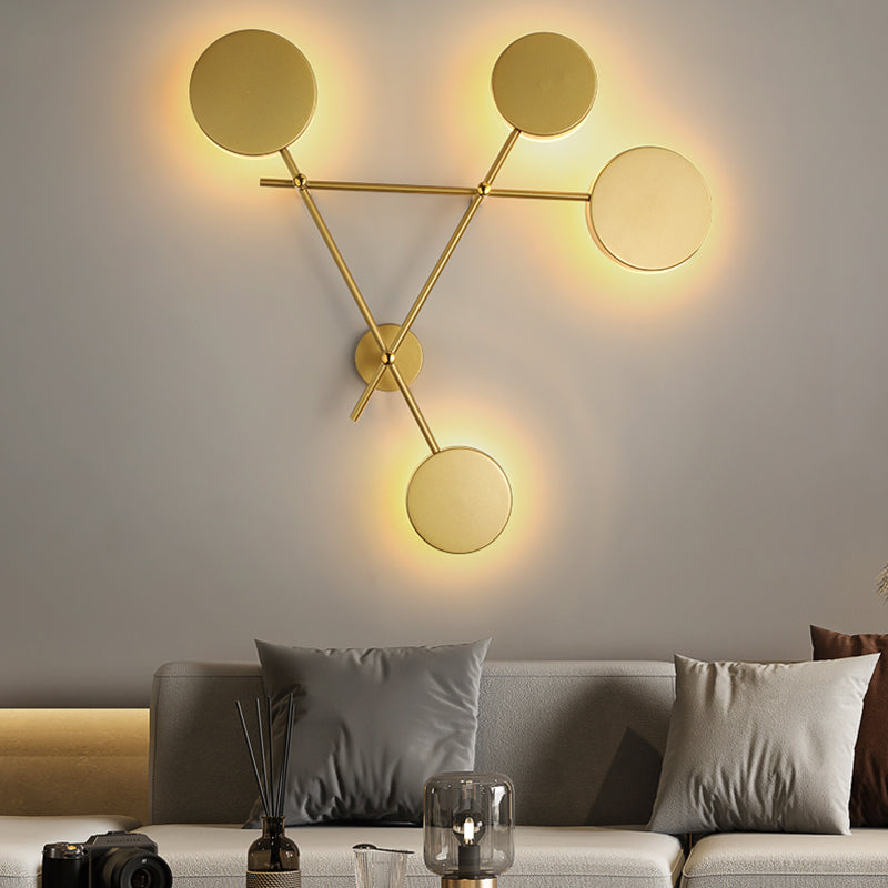 Luz de la pared de la sala de estar Minimalismo moderno LED 4 Ligera de montaje de pared