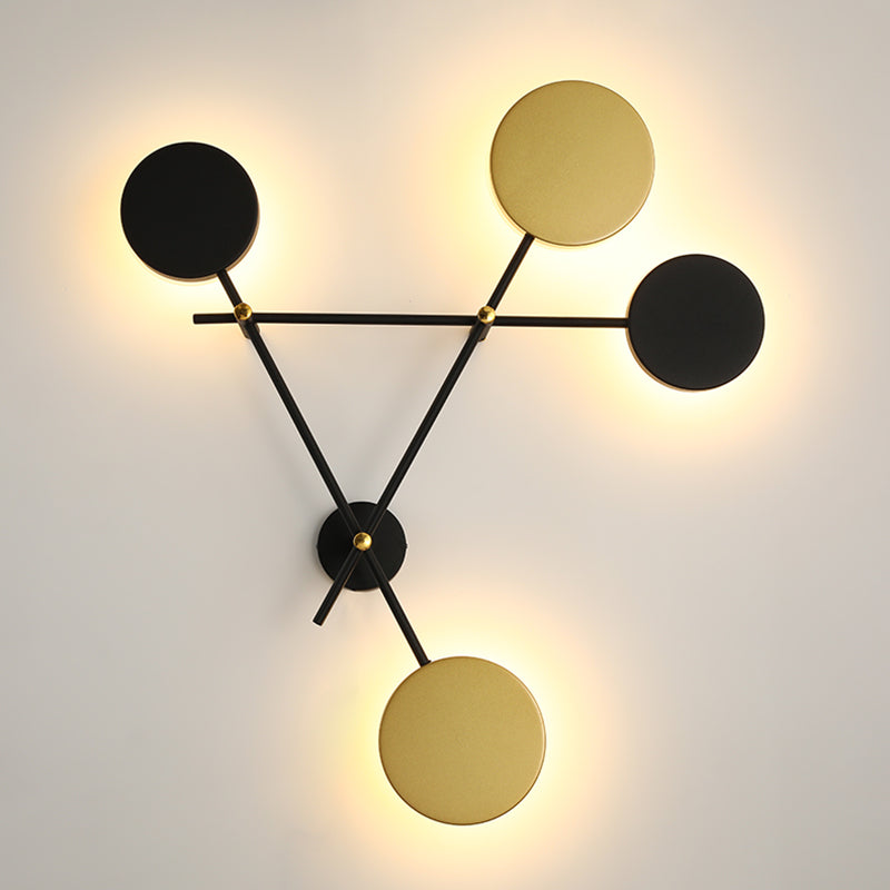 Luz de la pared de la sala de estar Minimalismo moderno LED 4 Ligera de montaje de pared