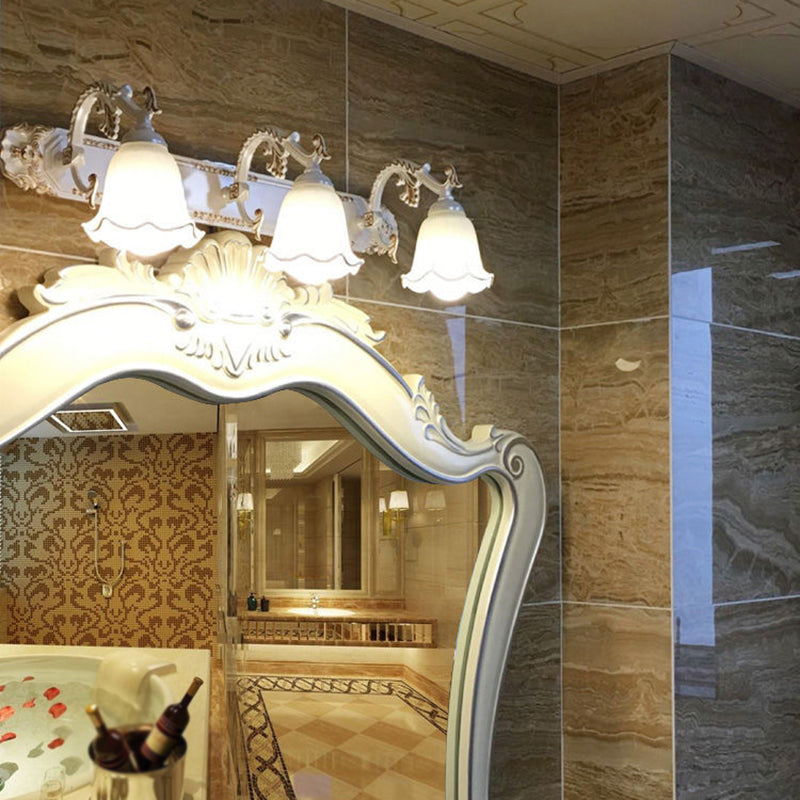 Modern Simple Makeup Mirror Light Nordic Bathroom Glass Shade Mirror Lamp Fixture