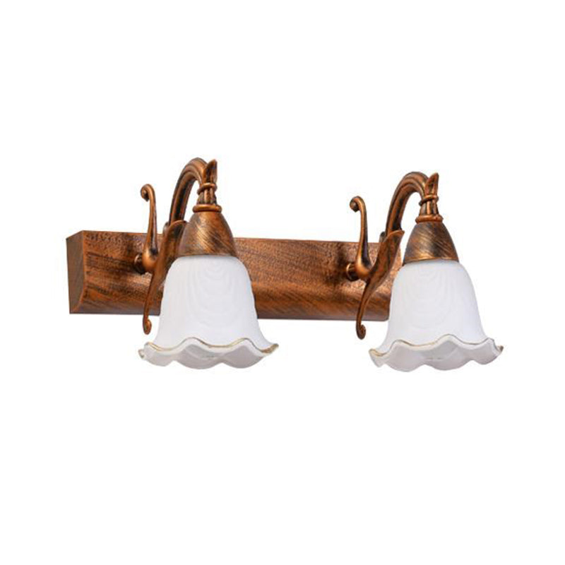 Modern Simple Makeup Mirror Light Nordic Bathroom Glass Shade Mirror Lamp Fixture