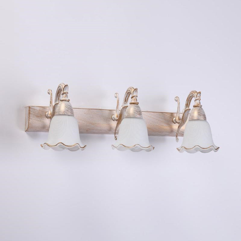 Modern Simple Makeup Mirror Light Nordic Bathroom Glass Shade Mirror Lamp Fixture