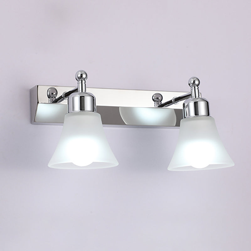 Modern Simple Makeup Mirror Light Nordic Bathroom Stainless Steel Mirror Lamp Fixture