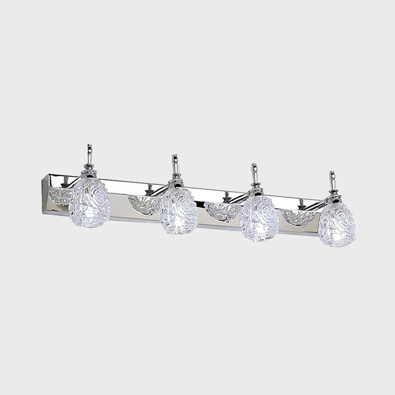 Simple Makeup Mirror Light Nordic Modern Toilet Bathroom Glass Shade Mirror Lamp Fixture