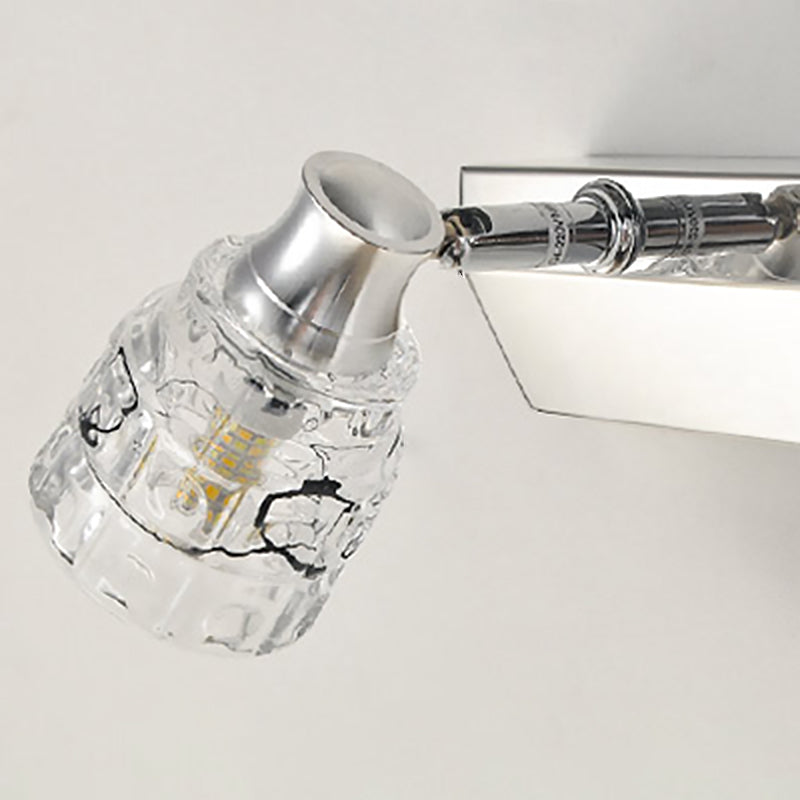 Miroir de maquillage simple clair nordique moderne de salle de bain en verre miroir de lampe miroir de lampe