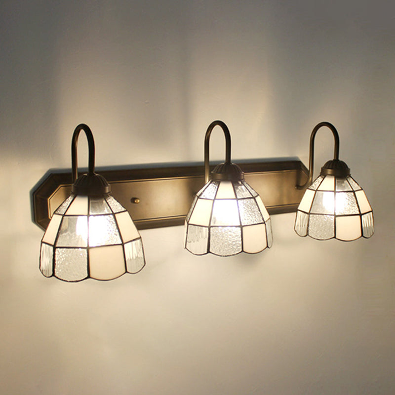 European Style Tiffany Mirror Light Fixture Bedroom Mediterranean Mirror Lamp