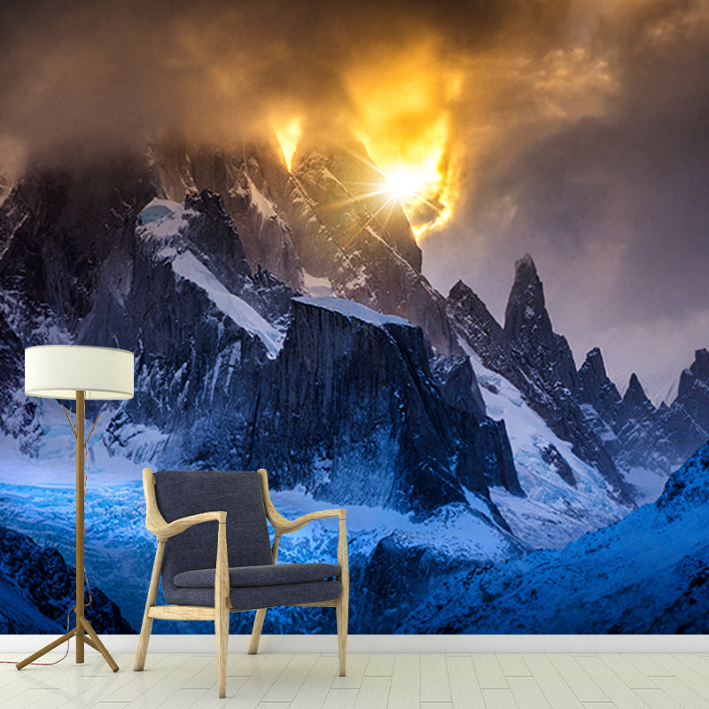 Mountain Wall Murals Personalised Size Modern Wall Covering for Bedroom
