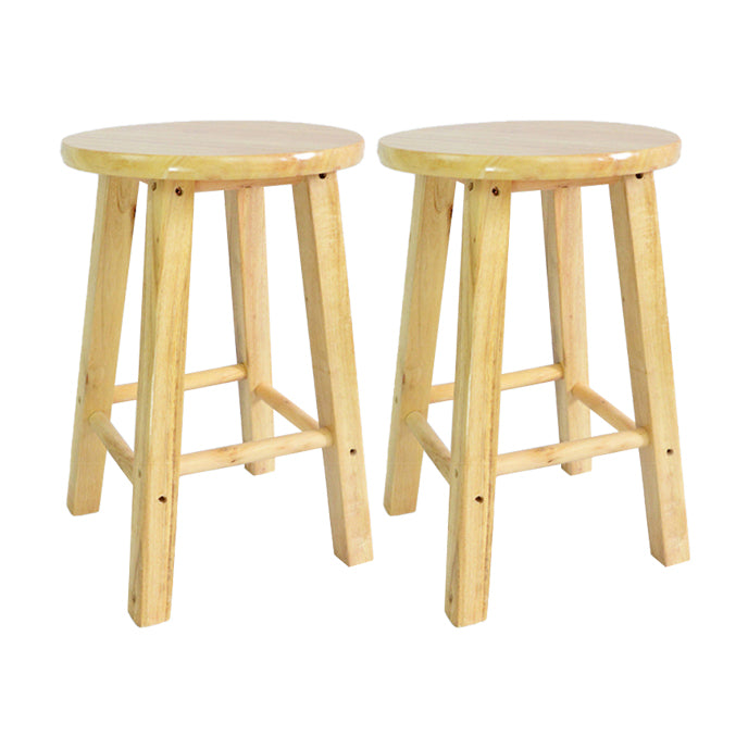 Moderner armloser rückenloser Thekeschatzhocker Holzhaushalshocker mit Holzsitz