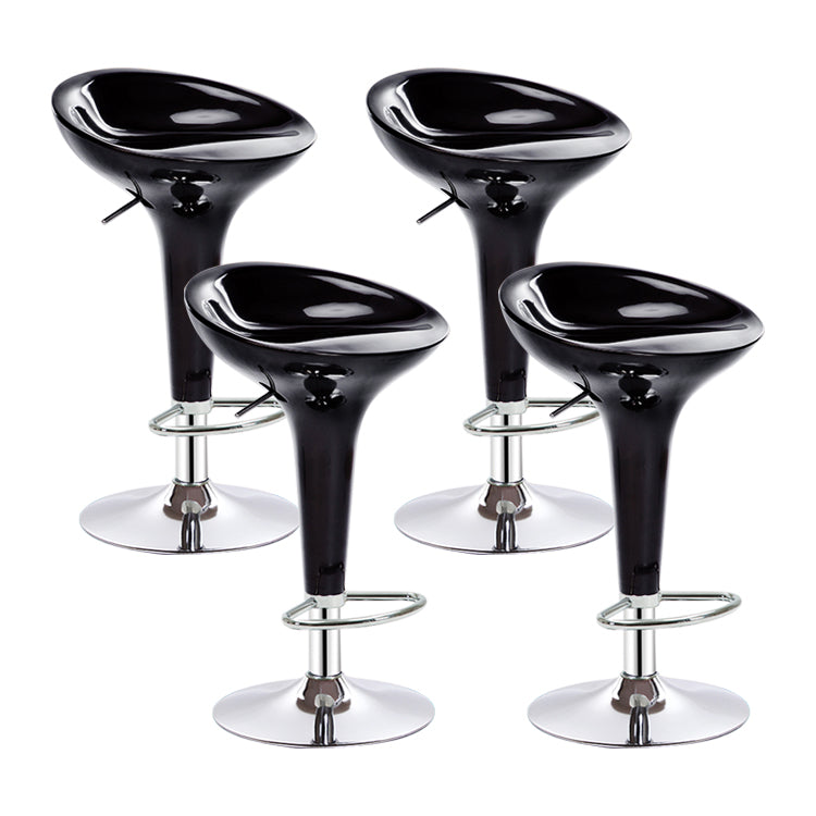 Modern Liftable Rotatable Counter Stool Steel Household Bar Stool with Pedal