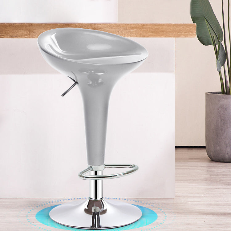 Modern Liftable Rotatable Counter Stool Steel Household Bar Stool with Pedal