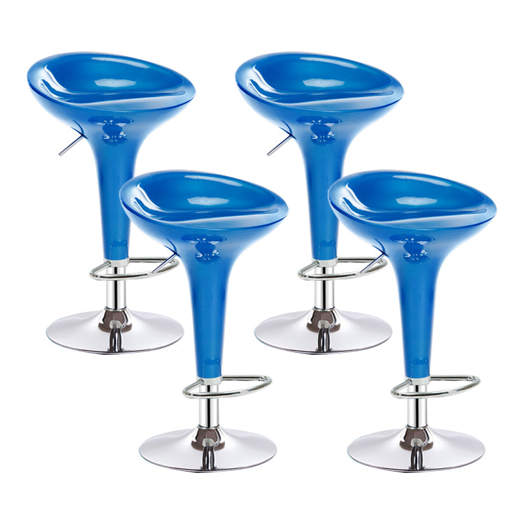 Modern Liftable Rotatable Counter Stool Steel Household Bar Stool with Pedal