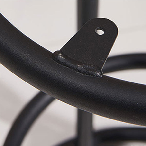Taburete moderno sin brazos para el hogar, taburete de Bar de hierro con cojín y Pedal