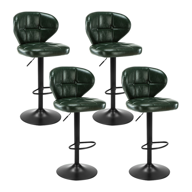 Taburete de bar giratorio elevable moderno, taburete de bar de acero para el hogar con cojín y Pedal