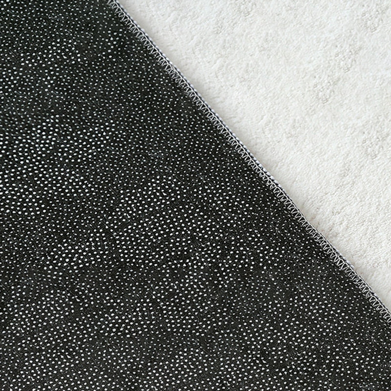 Modern White Rug Line Polyester Area Carpet Anti-Slip Washable Rug for Living Room