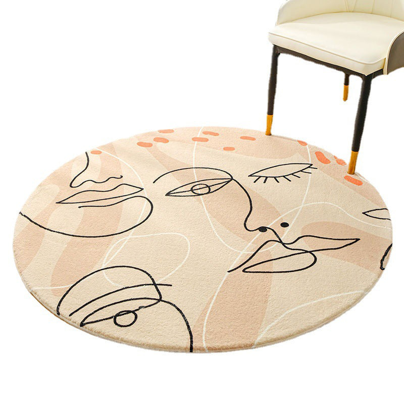 Abstract Lines Rug Indoor Rug Washable Area Carpet for Living Room Decor