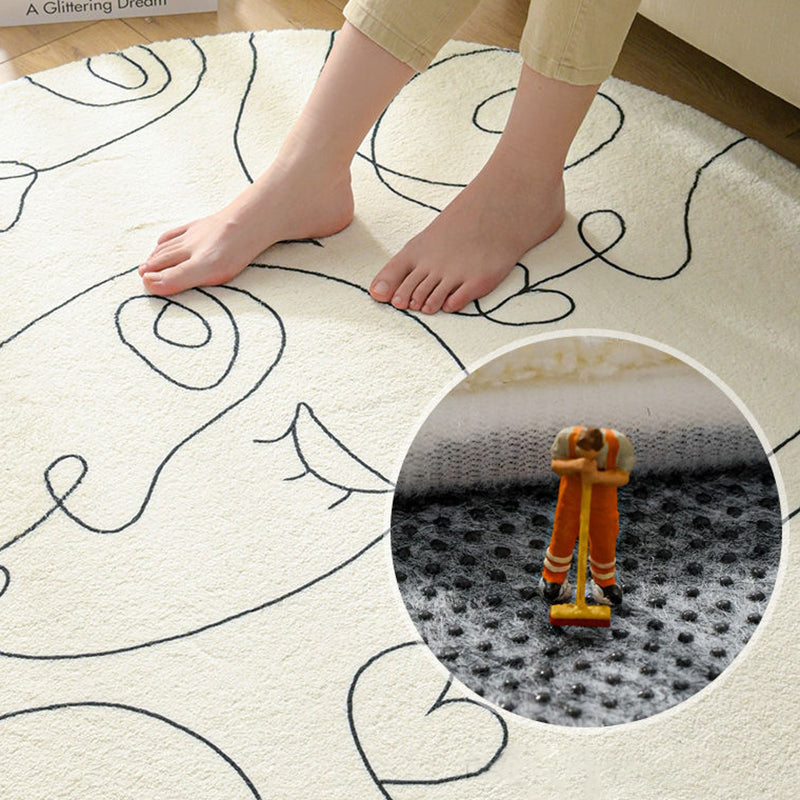 Abstract Lines Rug Indoor Rug Washable Area Carpet for Living Room Decor