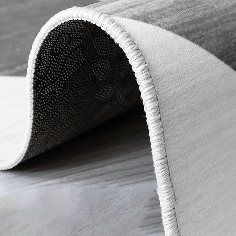 Green Graphic Rug Polyester Simple Rug Washable Area Rug for Living Room