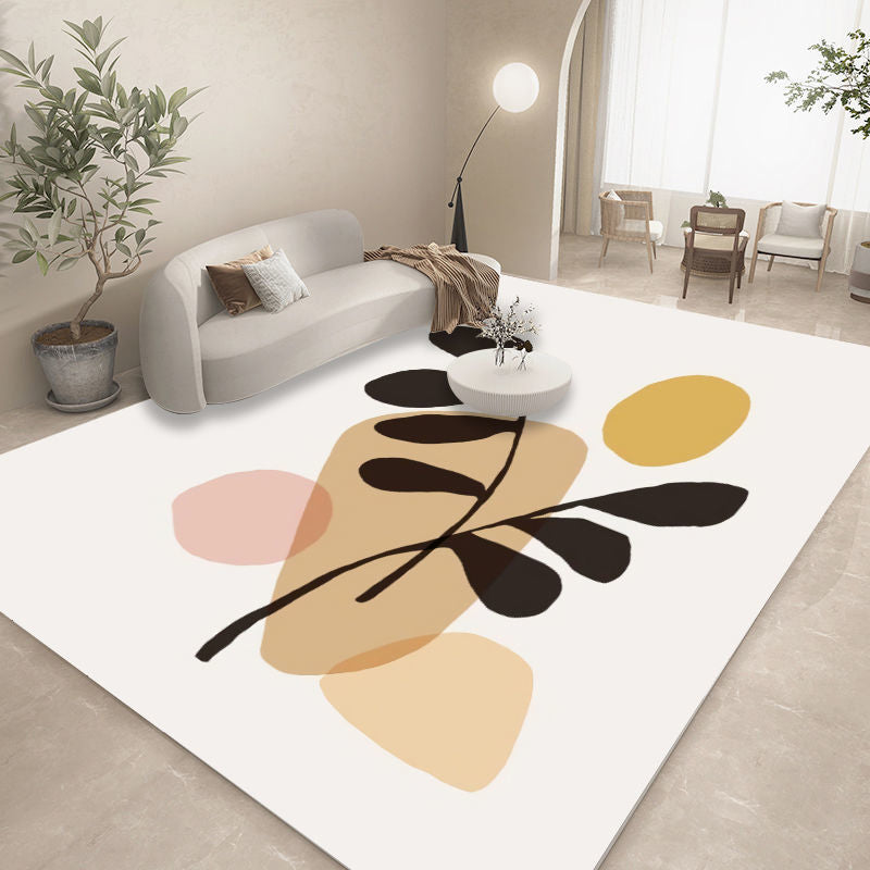 Tapis de bloc de couleur tapis intérieur tapis de géométrie nordique