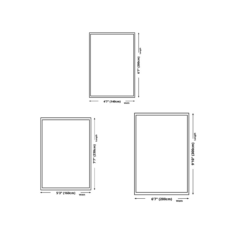 Light Pink Contrast Color Rug Polyester Modern Rug Non-Slip Backing Rug for Living Room