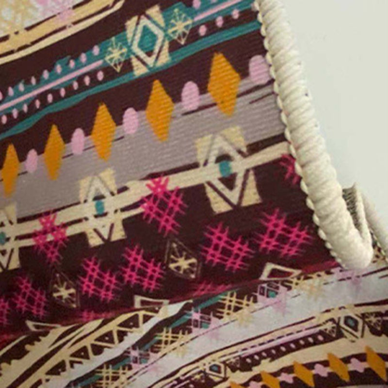 Blue Nonrepresentational Rug Polyester Simple Rug Washable Rug for Living Room