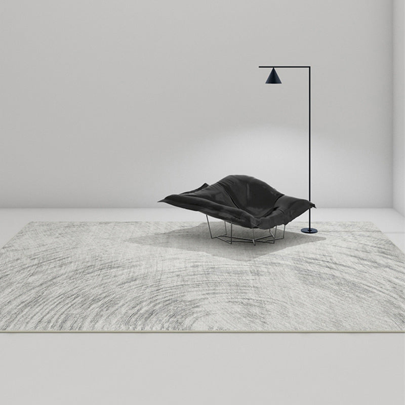 Grau hellfarbener Teppich abstrakter Muster Polyester Fläche Teppich Anti-Schlupf-Fläche Teppich für Raum