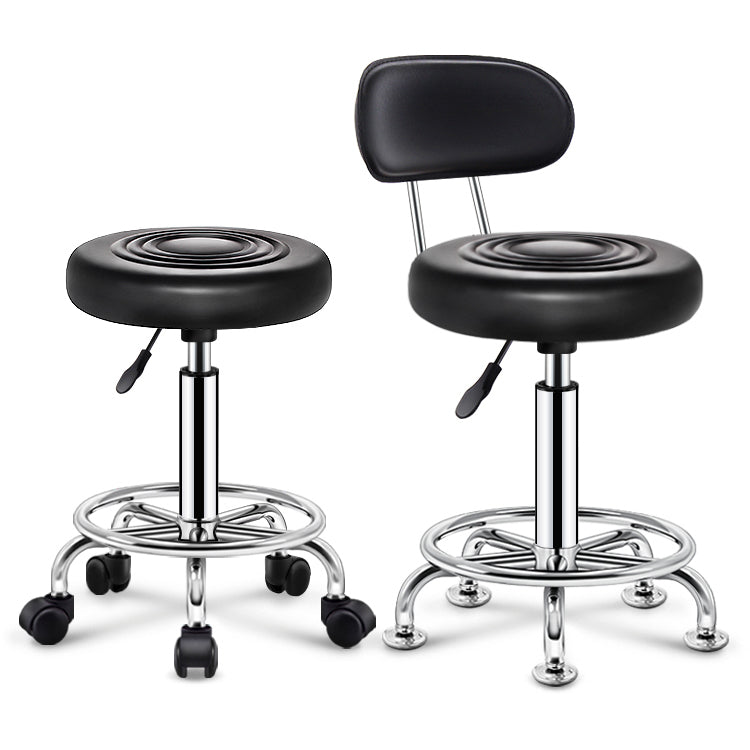 Sgabello da bar Bristol sgabello regolabile in pelle contemporanea con round