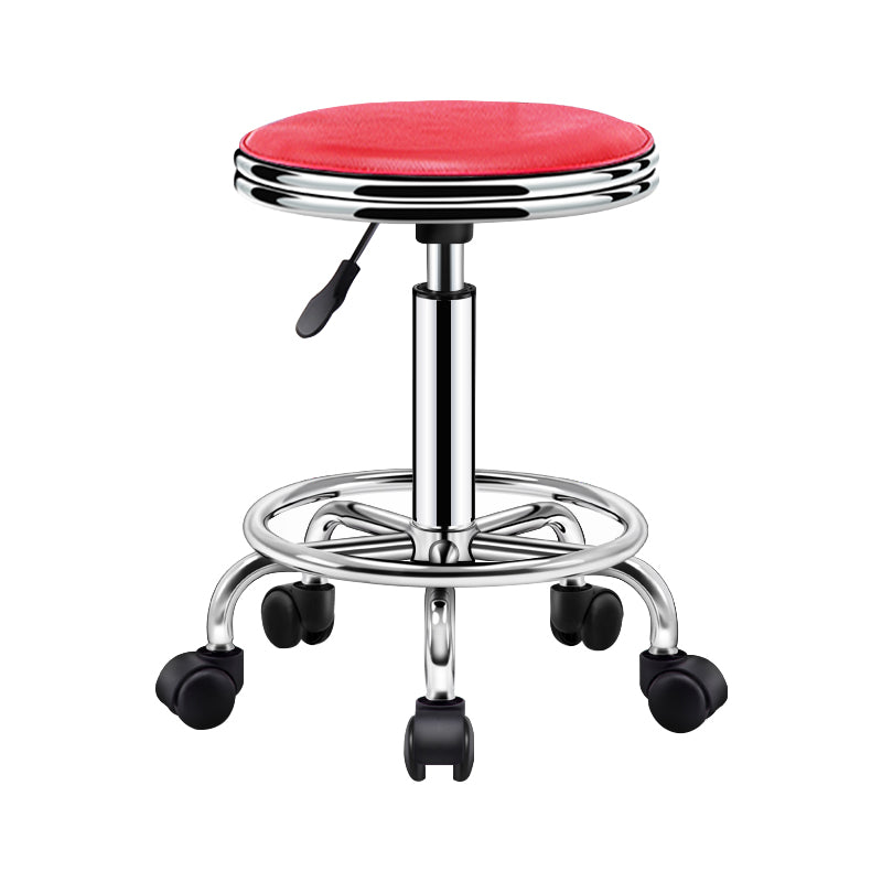 Sgabello da bar Bristol sgabello regolabile in pelle contemporanea con round