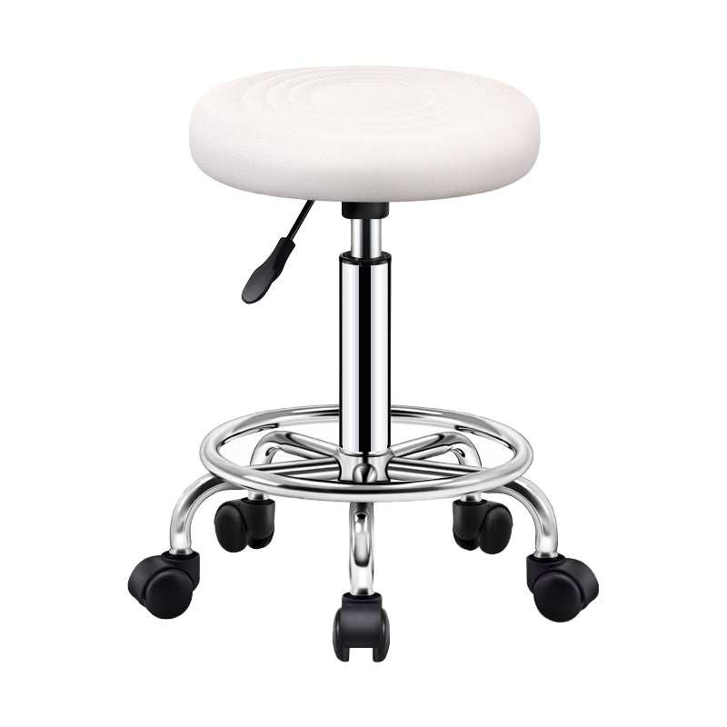 Sgabello da bar Bristol sgabello regolabile in pelle contemporanea con round