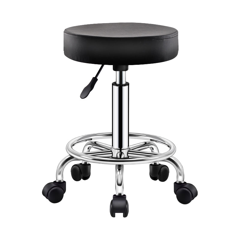 Sgabello da bar Bristol sgabello regolabile in pelle contemporanea con round