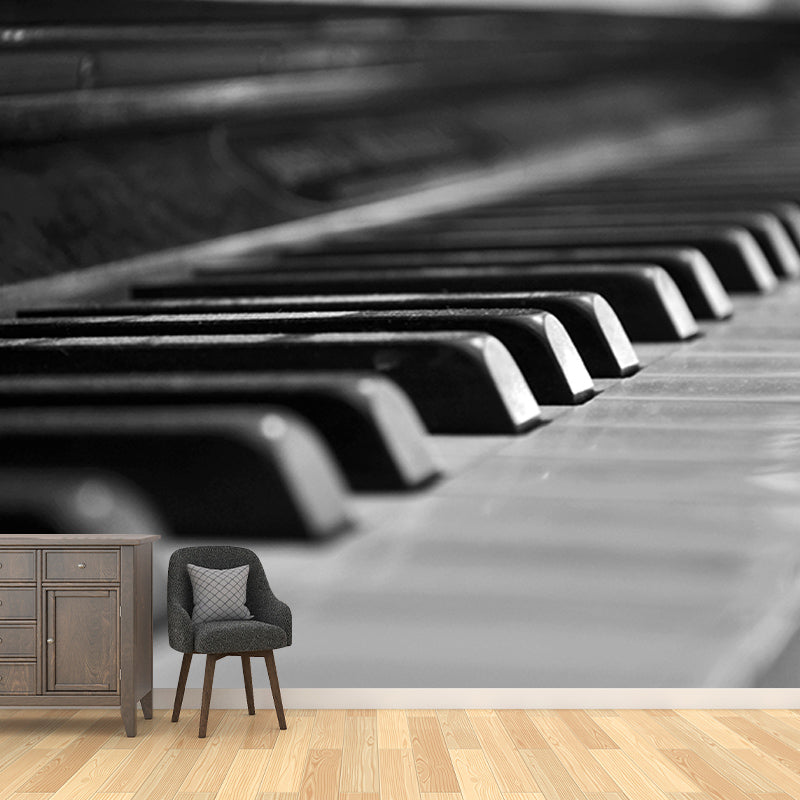Living Room Mural Piano Photography Decorative Environment Friendly Mural
