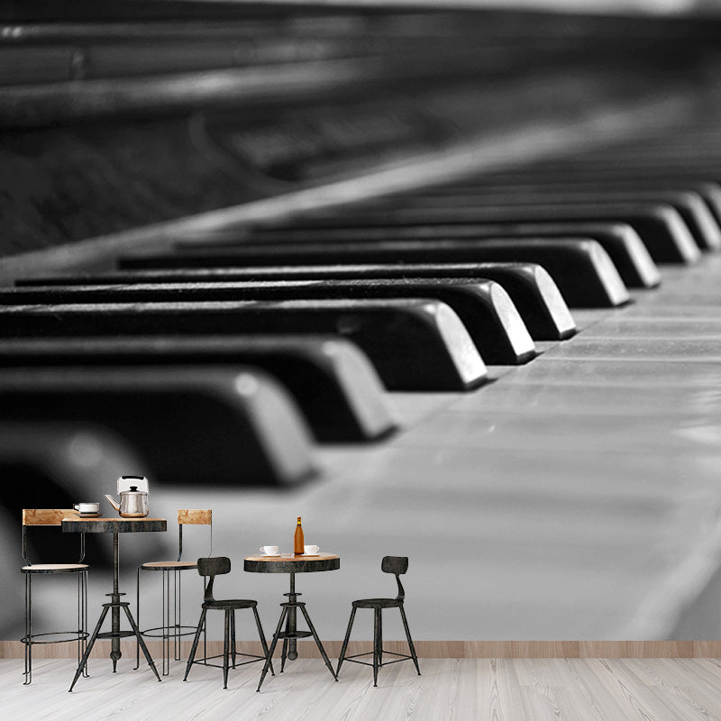 Living Room Mural Piano Photography Decorative Environment Friendly Mural