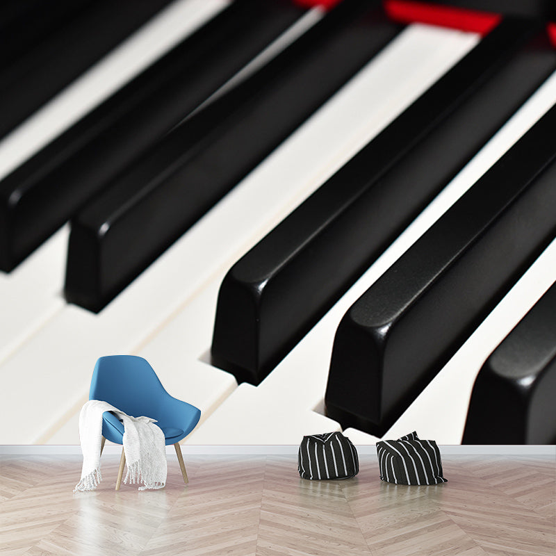 Piano Mural Horizontal Photography Decorative Environment Friendly for Home Decor