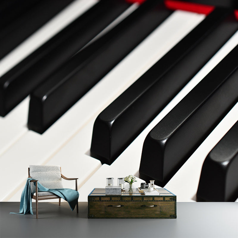 Piano Mural Horizontal Photography Decorative Environment Friendly for Home Decor