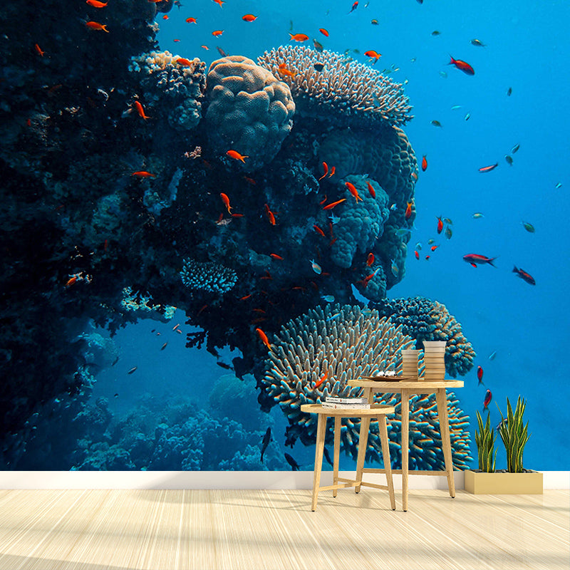 Horizontal Photography Undersea Mural Decorative Environment Friendly for Home