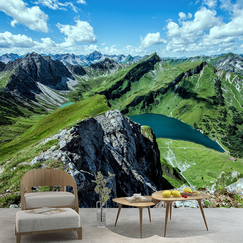 Mountain Photography Mildew Resistant Mural Wallpaper Living Room Wall Mural