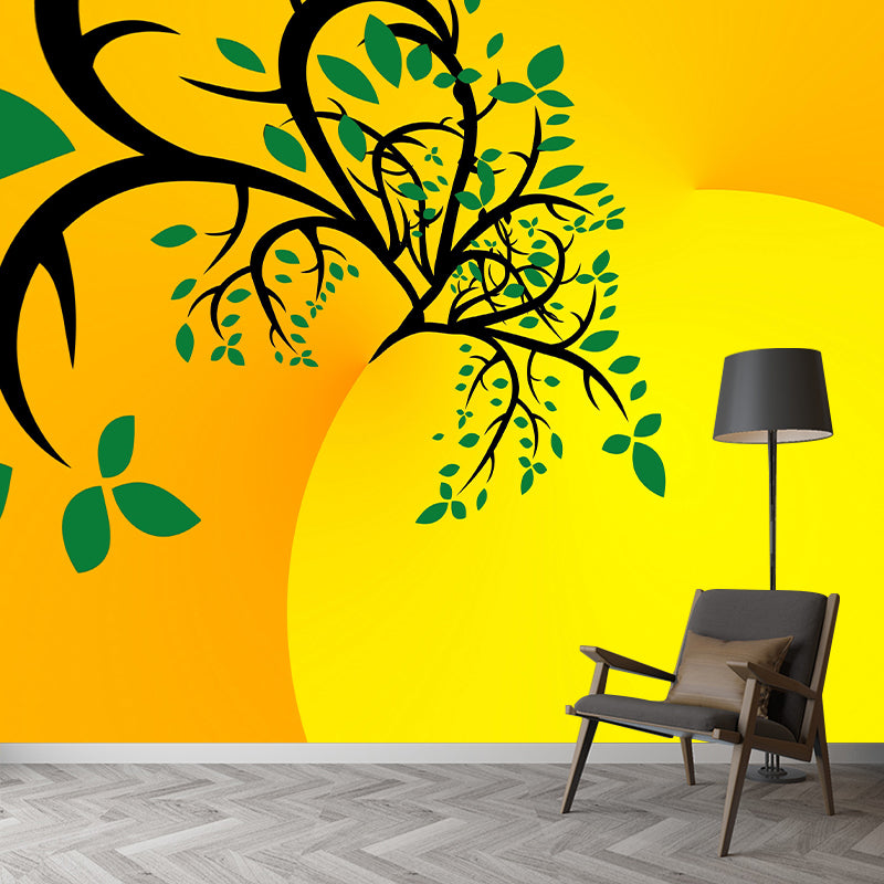 Tropical Plant Illustration Wall Mural Wallpaper Room Wall Mural