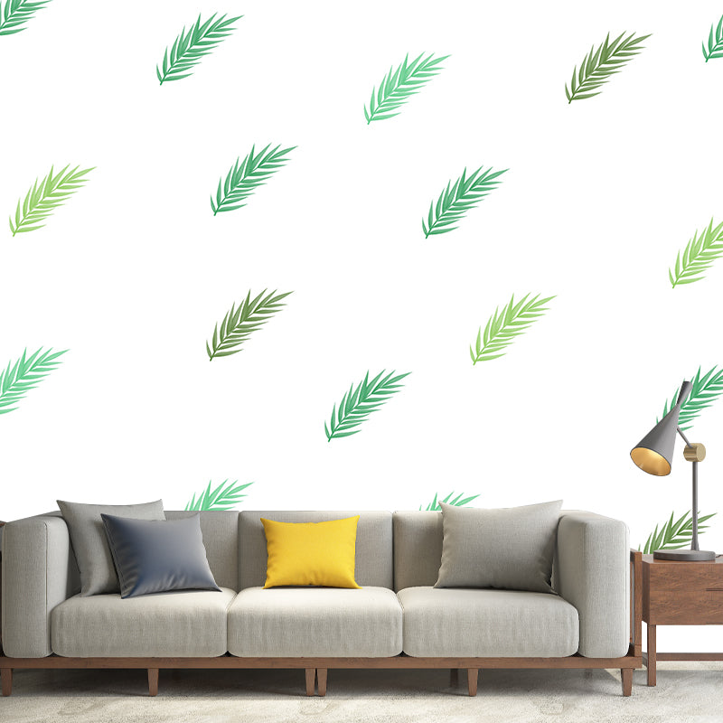 Illustration Mural Wallpaper Environment Friendly Tropical Plants Room Mural