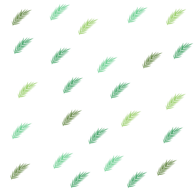 Illustration Mural Wallpaper Environment Friendly Tropical Plants Room Mural